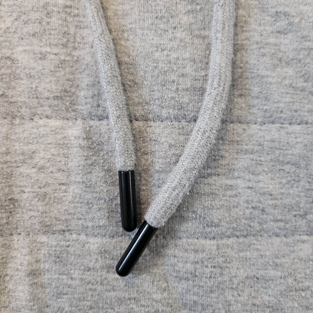 Zyia Active Combo Pocket Sweatshirt Grey Quilted Hooded Size XS - Picture 6 of 8